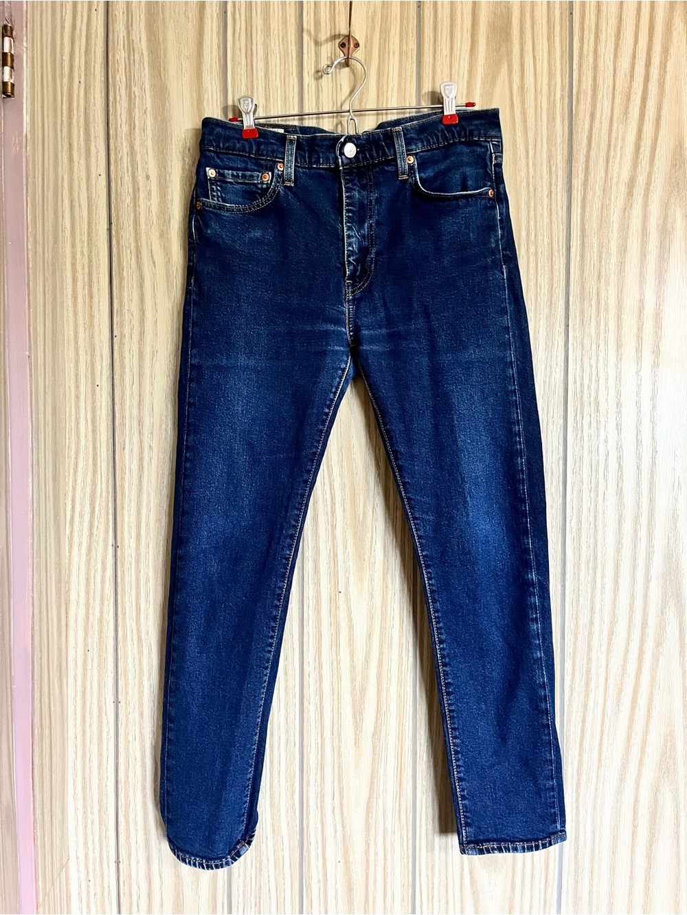 Levi's Premium 510 Skinny Fit Dark Wash Indigo Stretch Denim Jeans 33x30